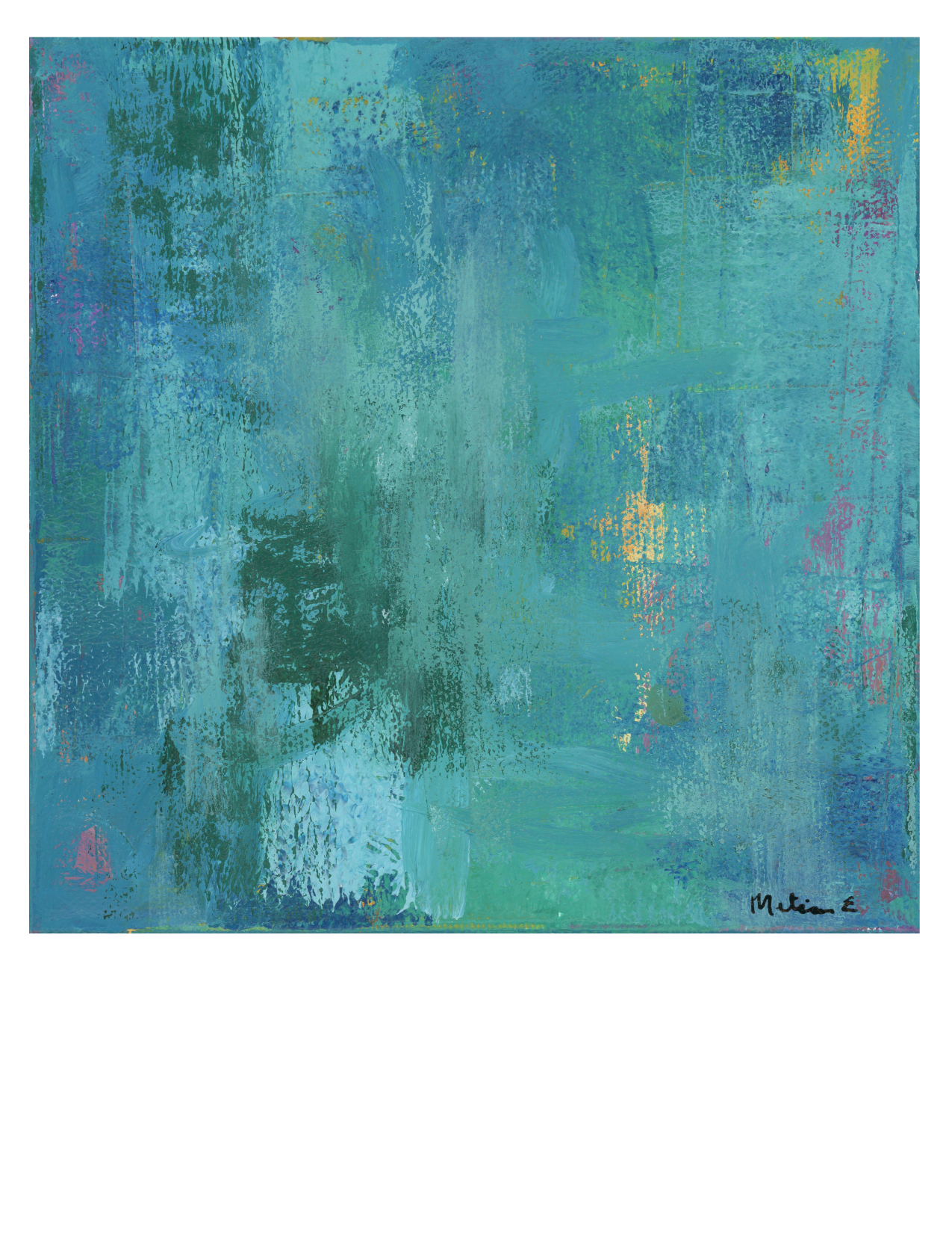 "Light Peaking Through" greeting card