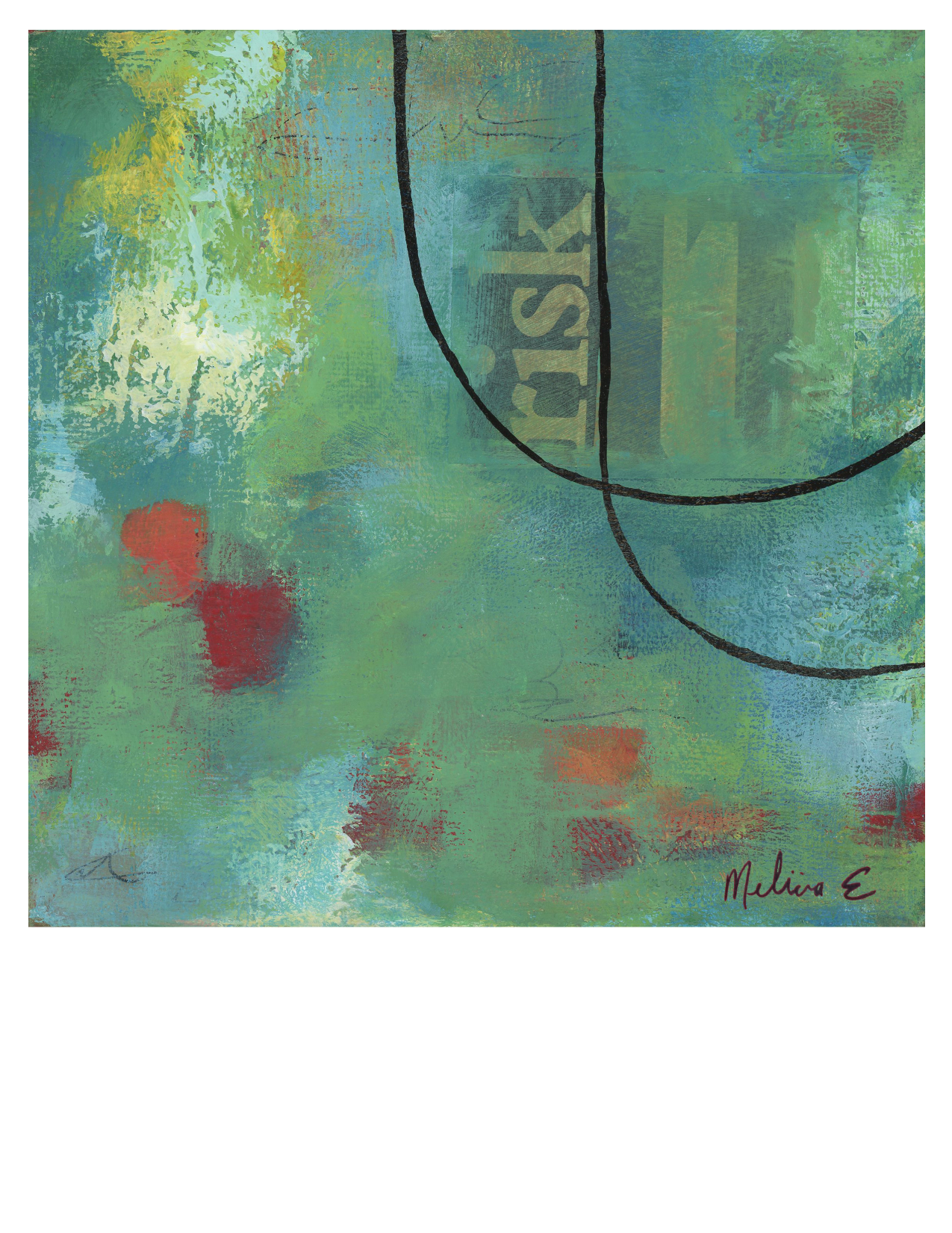 Six greeting card set, Abstracts 2