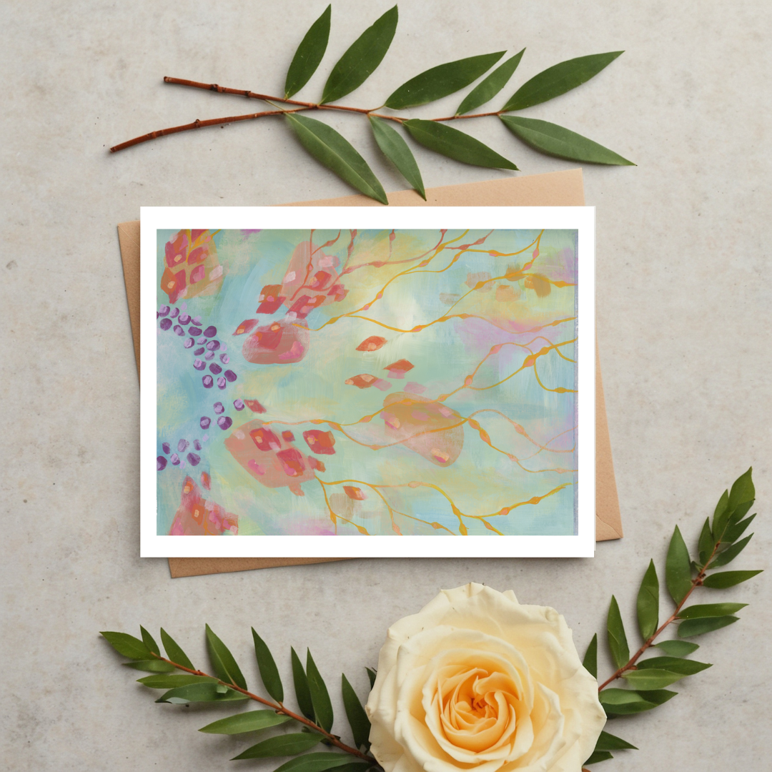 "Flow" greeting card