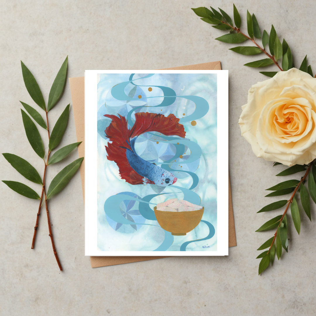'The Giants Will Be Our Food' greeting card