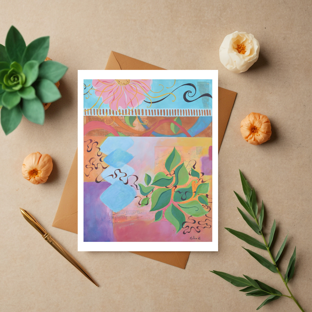"Living Stones", greeting card