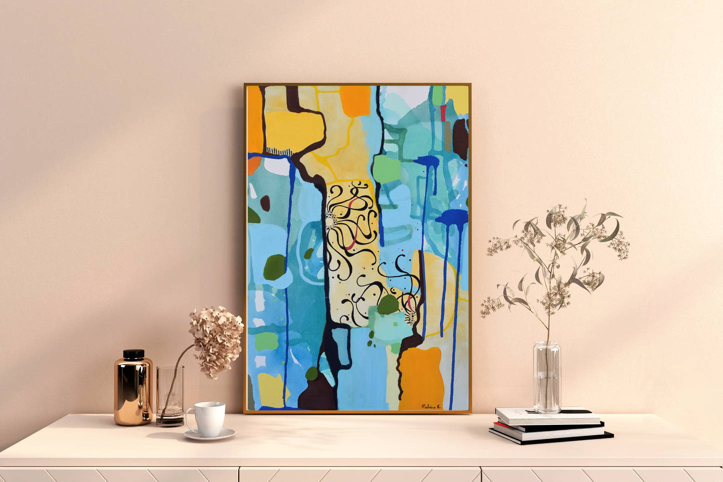 "Blooming In the Cracks" print