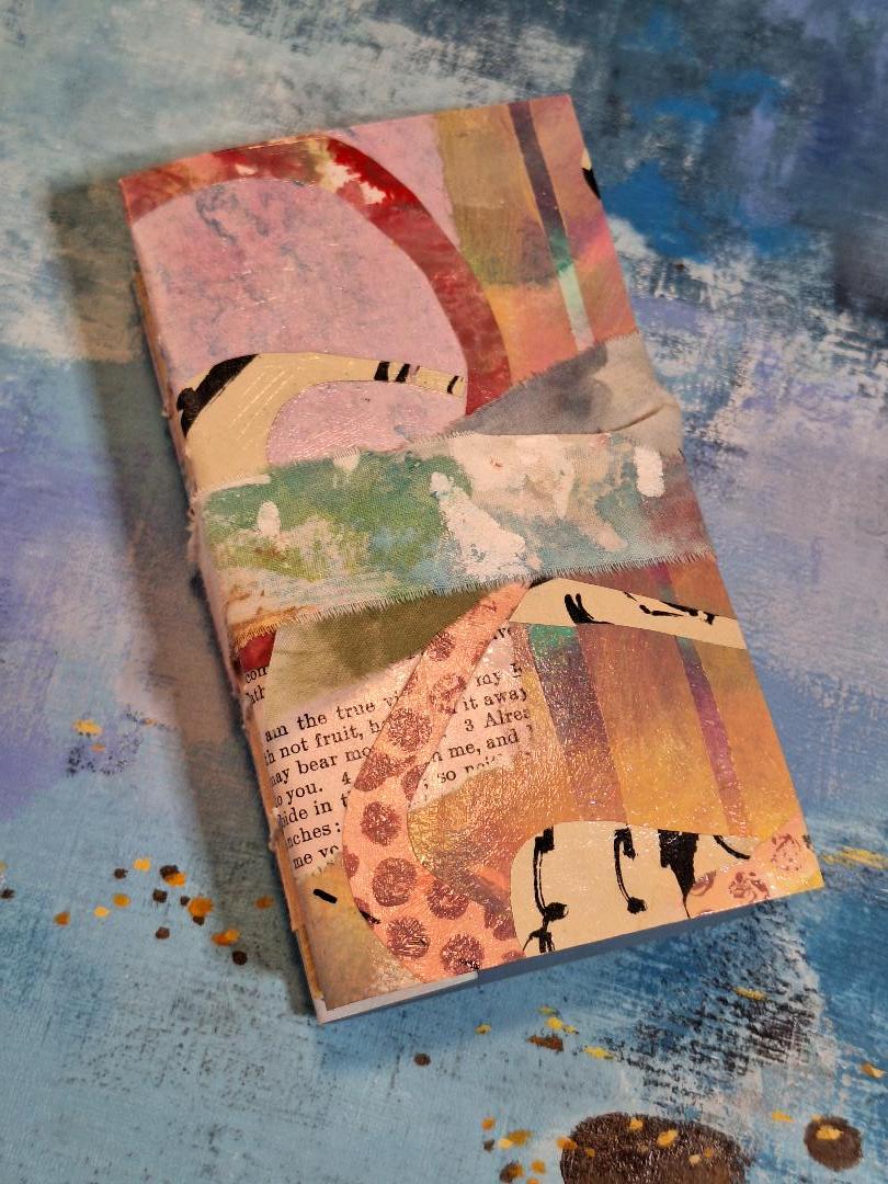 Handmade collage book journal