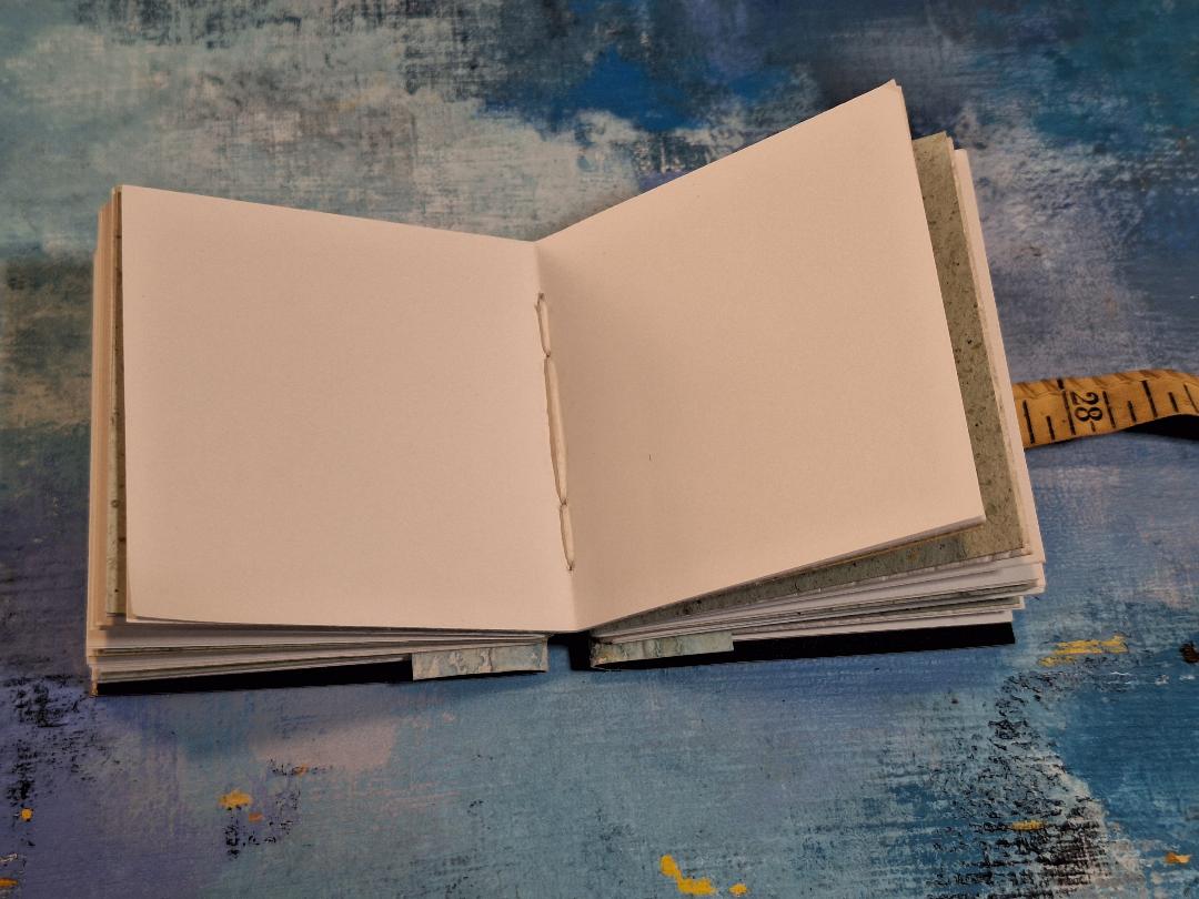 Handmade collage book, journal