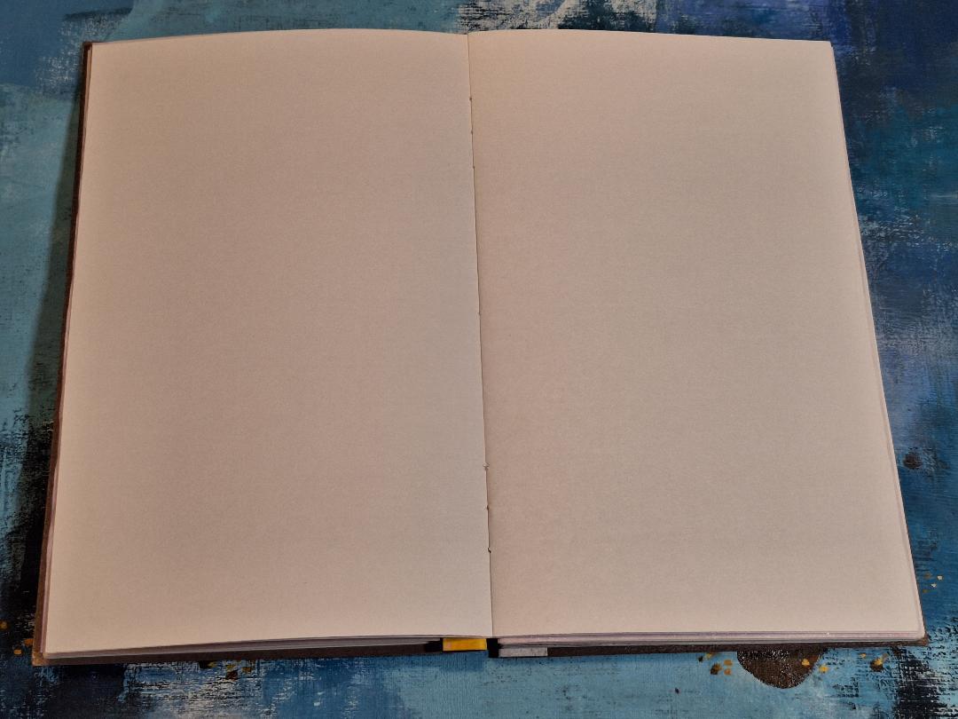 Lavender and yellow handmade book