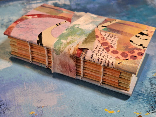 Handmade collage book journal
