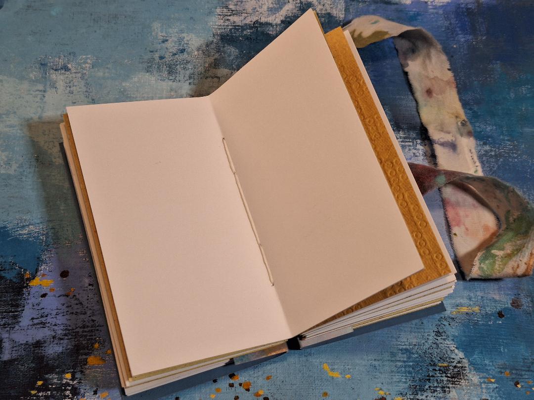 Handmade collage book journal