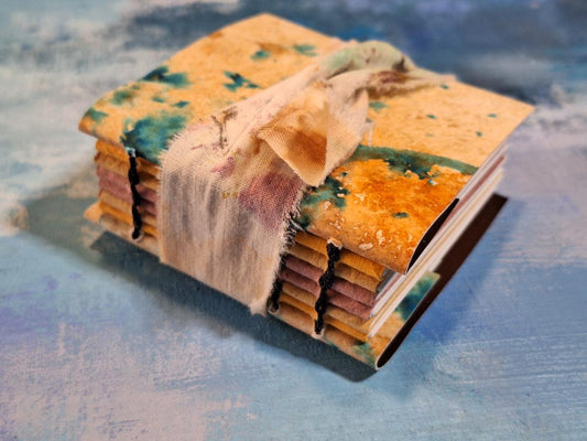 Rust colored handmade book, journal